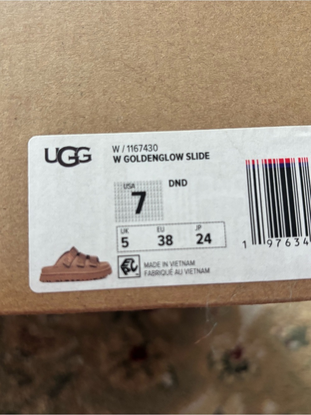 Women’s UGG goldenglow slide - Picture 6 of 7